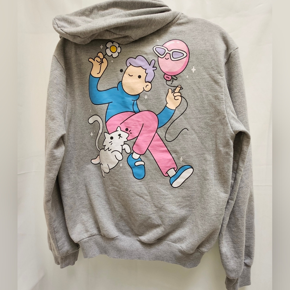 Doodles x CAMP Exclusive Gray Pullover Hoodie Sweatshirt MEDIUM